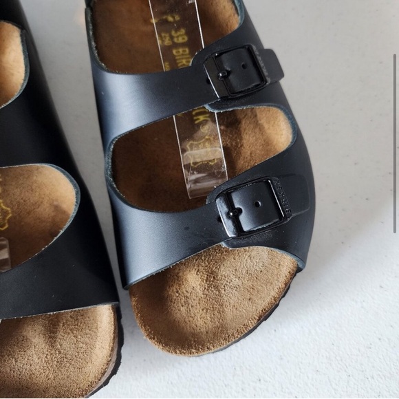 NEW BIRKENSTOCK BLACK ATHENS GLADIATOR ADJUSTABLE STRAPS SIZE 39 8 SANDALS - Picture 4 of 13